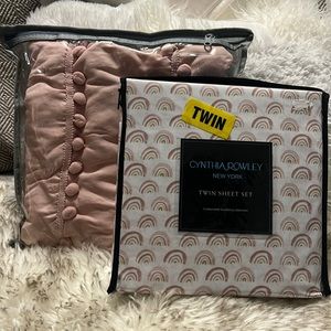 Twin sheet and Duvet cover set